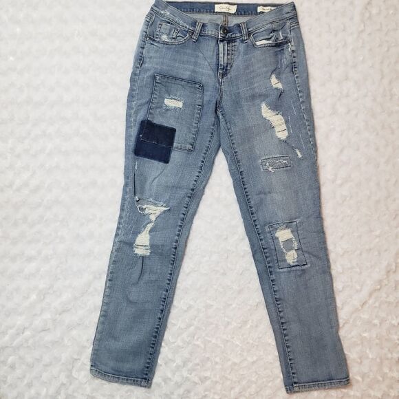 Jessica Simpson size 26 destructed denim jeans - Picture 1 of 10
